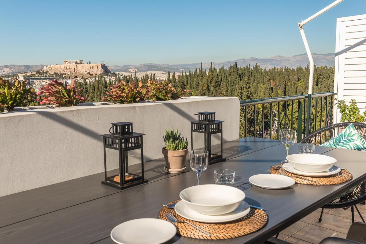 公寓 Amazing Acropolis View Penthouse With Jacuzzi
