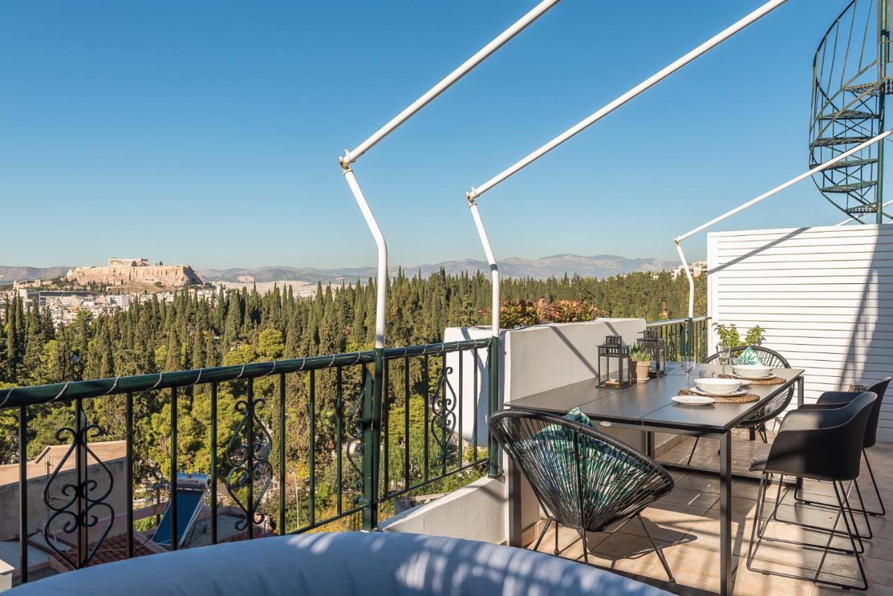 公寓 Amazing Acropolis View Penthouse With Jacuzzi